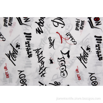 Reliable Quality Modern Slogan Pattern Printed Fabrics